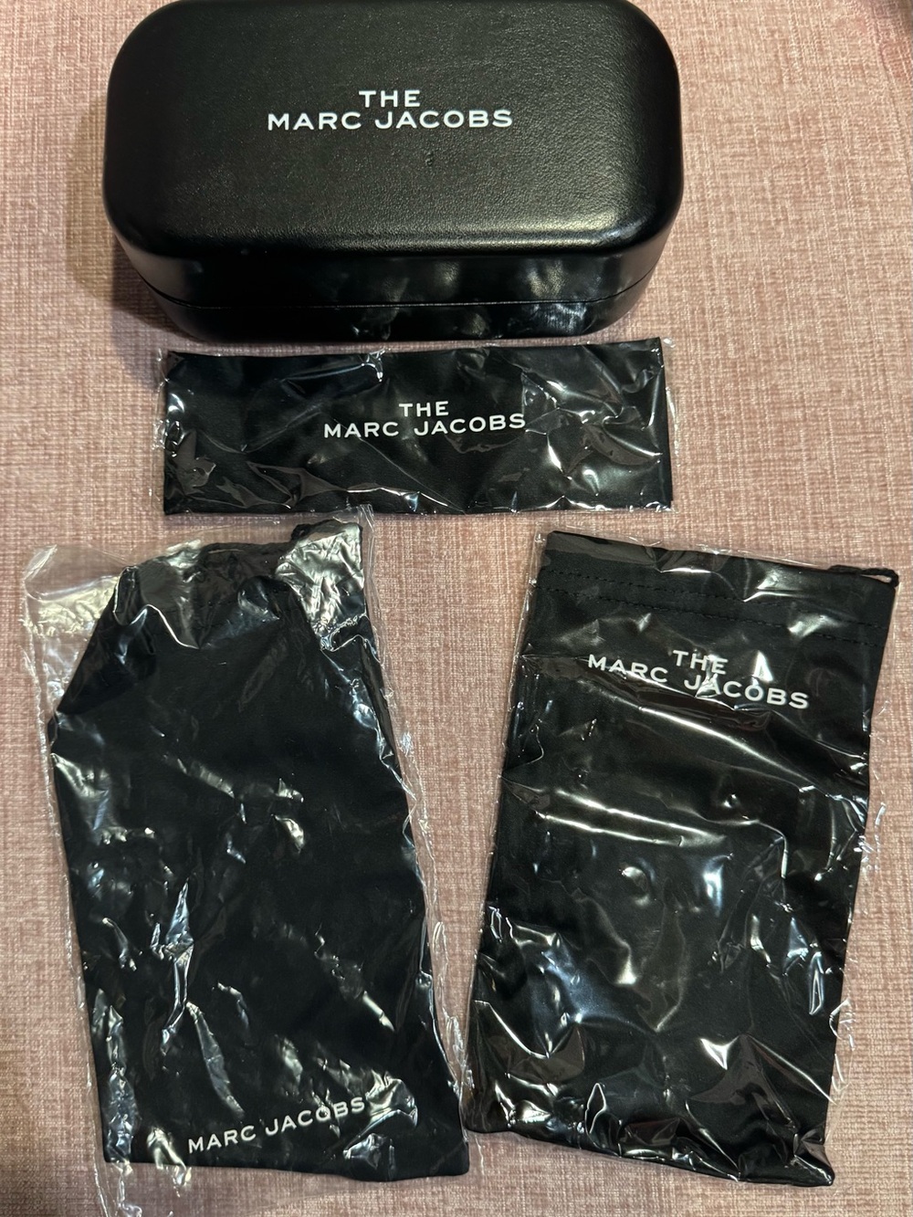 Marc Jacobs Sunglasses Case , Cleaning Cloth and dust bags